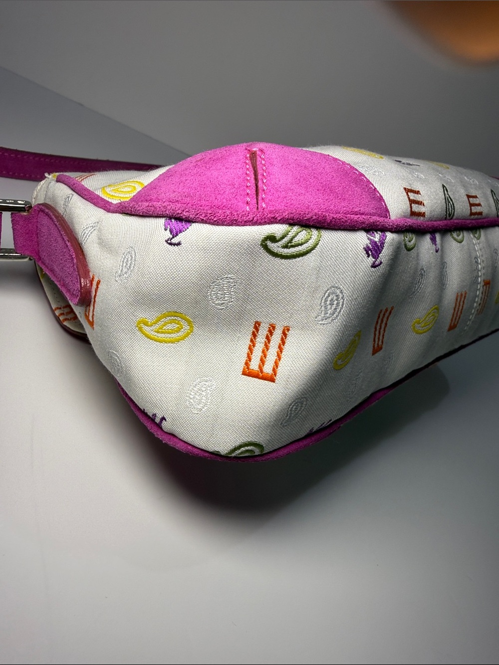 ETRO Multicolor Logo & Paisley Baguette Bag | Made in Italy - Picture 7 of 14